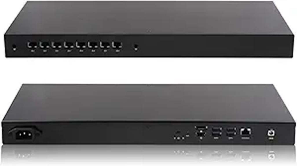 1U Rack Mini Barebones PC Firewall Router K4305U8 Review - MiniPCReviewer